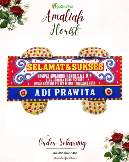 Papan Bunga Ucapan Selamat Mlaya